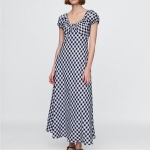 GAP x DOEN Gingham Maxi Dress